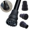 2pcs Black Crutch Cane Bottom Pads Anti-Skid Trekking Pole Bottom Cover  Hiking