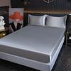 Breathable Solid Color Satin Sheets Machine Washable Comfortable Durable Satin Flat Sheet Waterproof