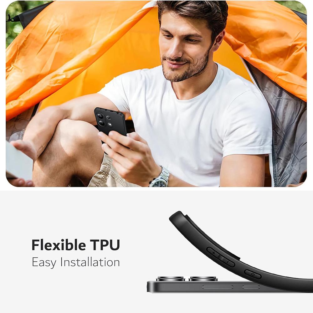 Роскошный матовый силиконовый мягкий чехол для Xiaomi Redmi Note 13 12 11 11S Pro Plus Pro+ 13C 12C 10C 5G 4G Ультратонкий мягкий чехол на заднюю панель