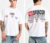 2026 Sticker Fragment Print Graffiti Logo On The Back With Distorted Letter Patterns Unisex Cotton Shortsleeved Tshirt