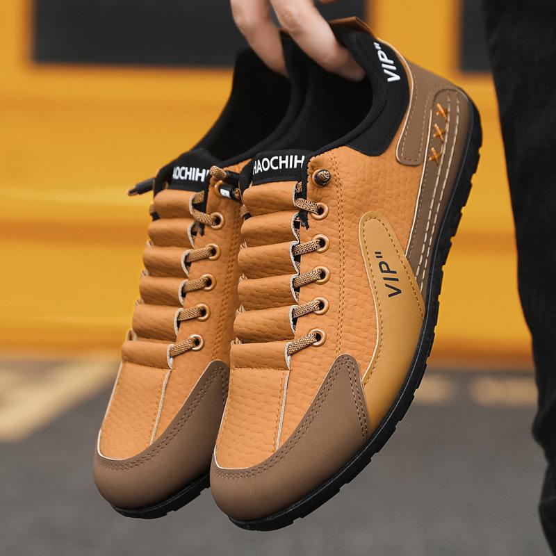 Мужская обувь осенняя обувь на мягкой подошве универсальная обувь Форреста Гампа повседневная кожаная обувь молодежная спортивная обувь для бега