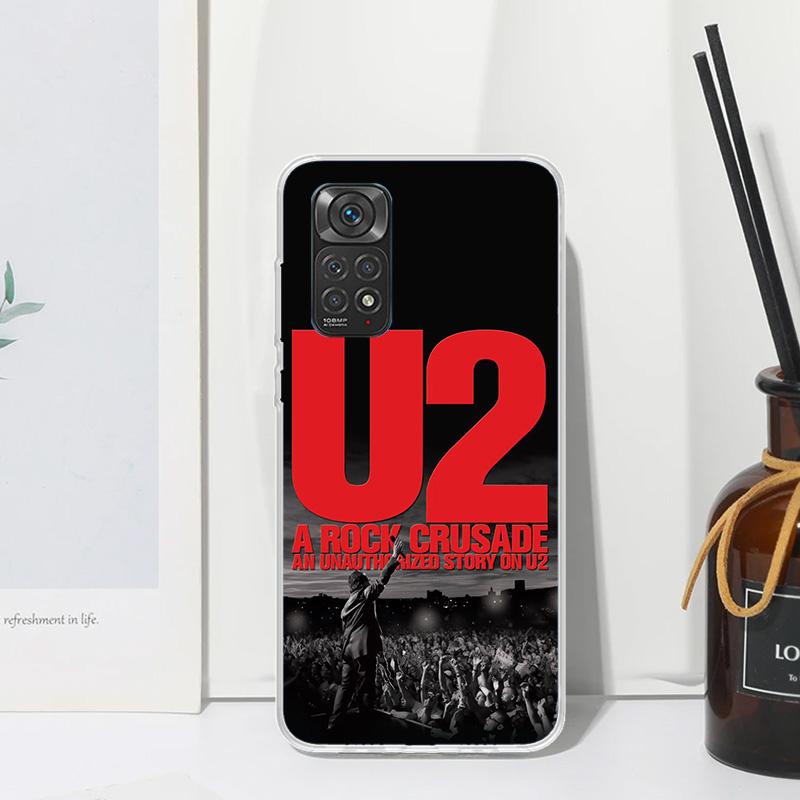 Band U-U2 Rock Phone Case For Xiaomi Redmi Note 15 13 14S 14 Pro Plus 12S 11S 10S 12 11E 10 11T Art Fundas Back Cover Redmi Note