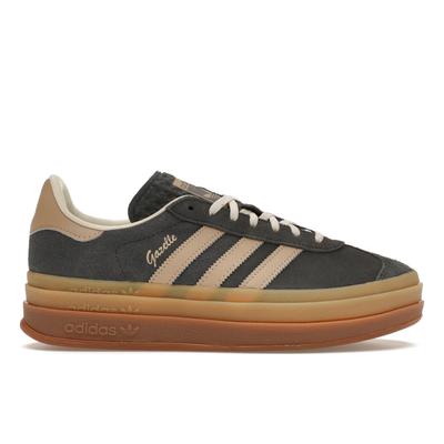 Gazelle Bold Grey Magic Beige Gum Женские кроссовки Серо-Шесть Кремово-Белые IE0428
