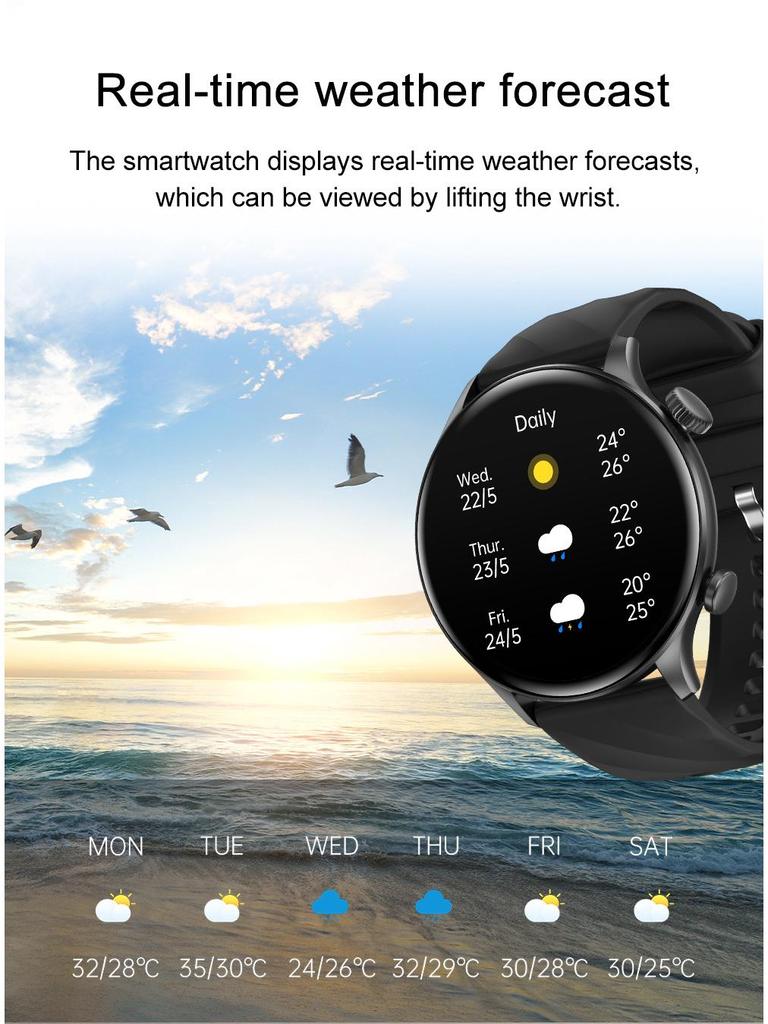 2024 Zw63 Round Screen Smartwatch with Bluetooth Call & Multifunctional Health Sports Features