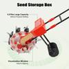 10-луночная ручная сеялка-каток, регулируемая сеялка для кукурузы, сои, арахиса, большая вместимость 8,27 фунта, для использования в саду и на ферме