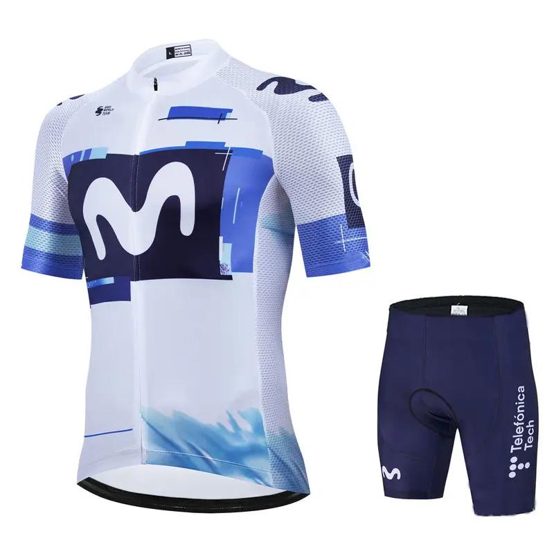 2026 Movistar Pro Team Летний Велосипедный Костюм-Джерси Мужской Дышащий Набор Одежды для Горного Велосипеда Велосипед Гора Джерси Велосипедная Одежда