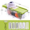 MYVIT Vegetable Cutter with Steel Blade Slicer Potato Peeler Carrot Cheese Grater Vegetable Slicer Kitchen Accessories