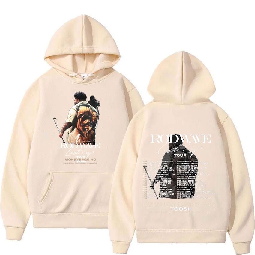 Rapper Rod Wave Last Lap Tour 2024 Album Hoodie Men's Hip Hop Retro Pullover Sweatshirt Y2k Fashion Oversized Hoodies Streetwear