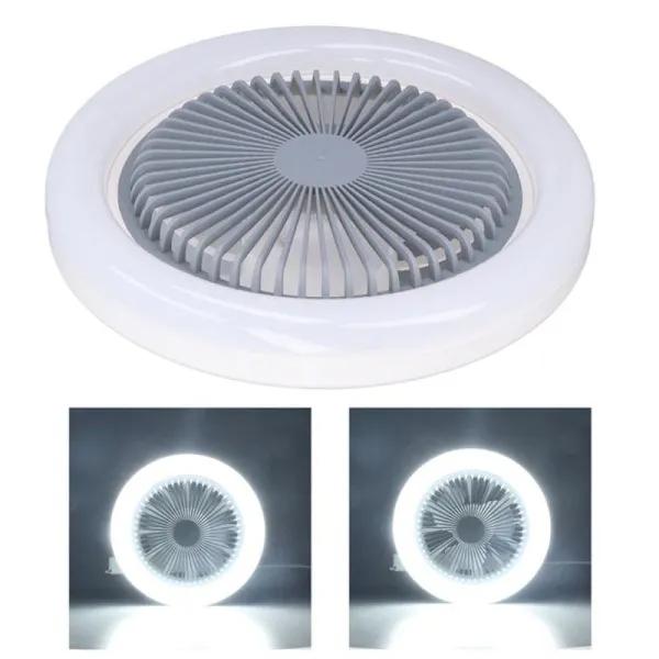 E27 30W Современный светодиодный потолочный светильник с вентилятором Потолочный вентилятор с регулируемой яркостью для спальни с дистанционным управлением