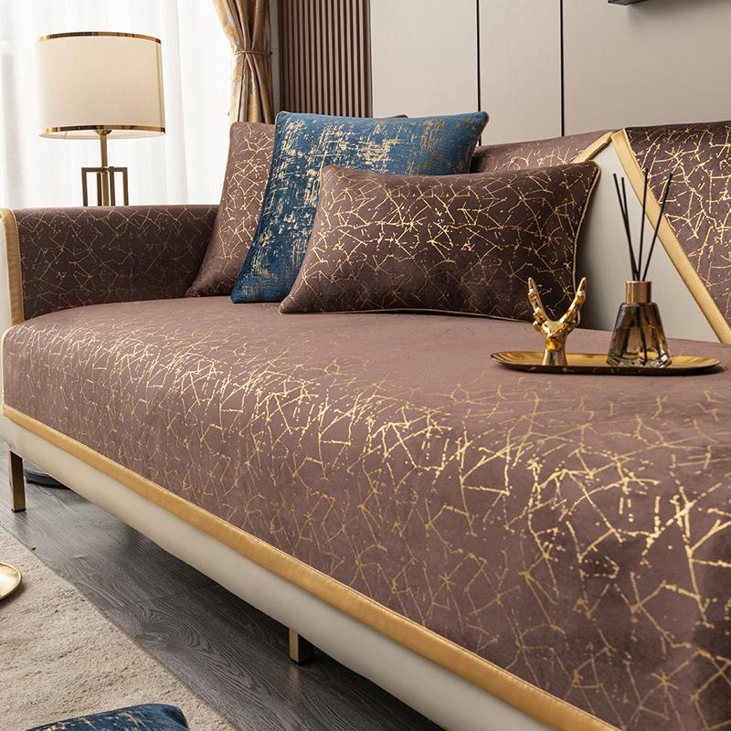 New Chinese Sofa Cushion Cover Four Seasons Universal Chinese Sofa Cushion Anti-slip Four Seasons Cashmere Sofa Towel Washable