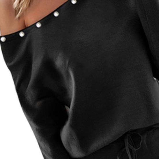 Женский наряд с принтом глаз, повязка на щиколотке, комплект из двух предметов, толстовка с принтом сердца и бусинами, брюки с эластичной резинкой на талии, уличная одежда