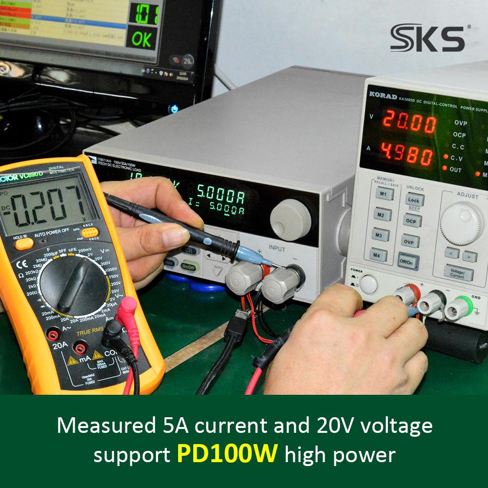 Кабель Type-C PD100W 20 Гбит/с, E-Marker, умный чип, оплетка, экранирование, 5A быстрая зарядка, Thunderbolt 3, MacBook Pro, 4K, принтер, компьютер