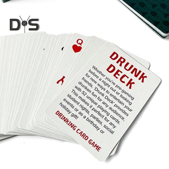 Пары Питьевая карточная игра Укрепление отношений Портативная дорожная игра Ночная вечеринка Взрослые вызов Интерактивная настольная игра Питьевая покерная карта