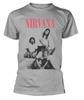 Официальная фото-футболка Nirvana для ванной Мужская Серая 100% Хлопок Мужские Футболки Топ Футболка Nirvana