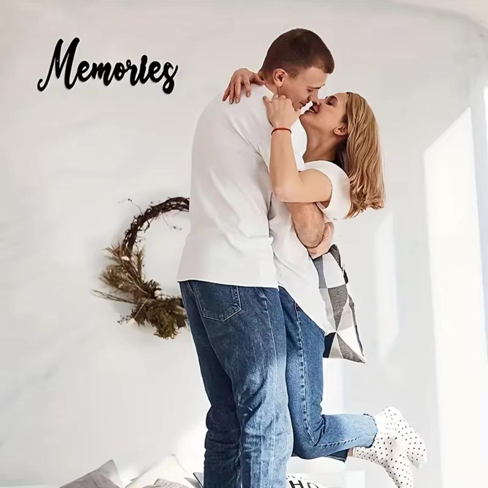 Letters Memories Metal Wall Decoration - Exquisite Iron Art Decorations Hanging Wall Art Wall Sticker That Evokes Nostalgia