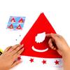 Non-woven Fabric DIY Christmas Hat Toy Santa Claus Kriss Kringle Hat Kids Xmas Arts Hats  Toddlers