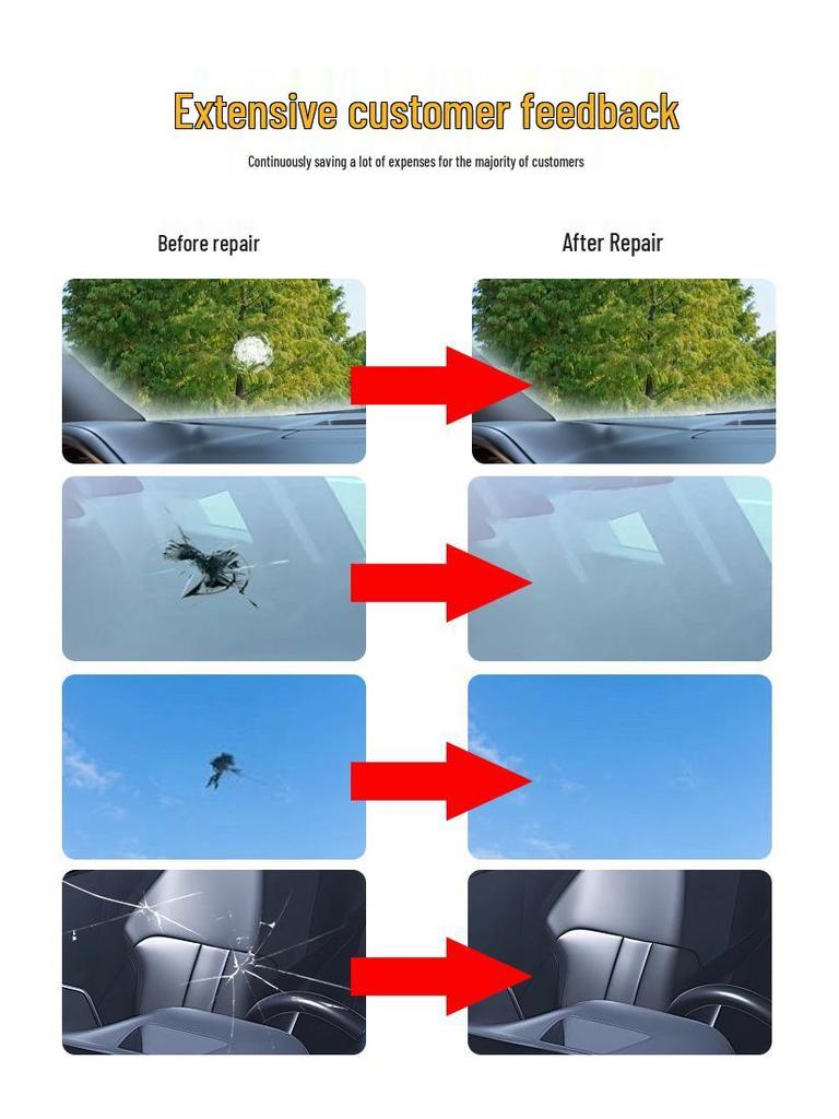 Портативный инструмент для ремонта стекла лобового стекла автомобиля Жидкость