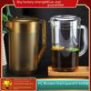 Large Capacity Plastic Cold Water Kettle with Measurement Scale - Ideal for Juice or Tea