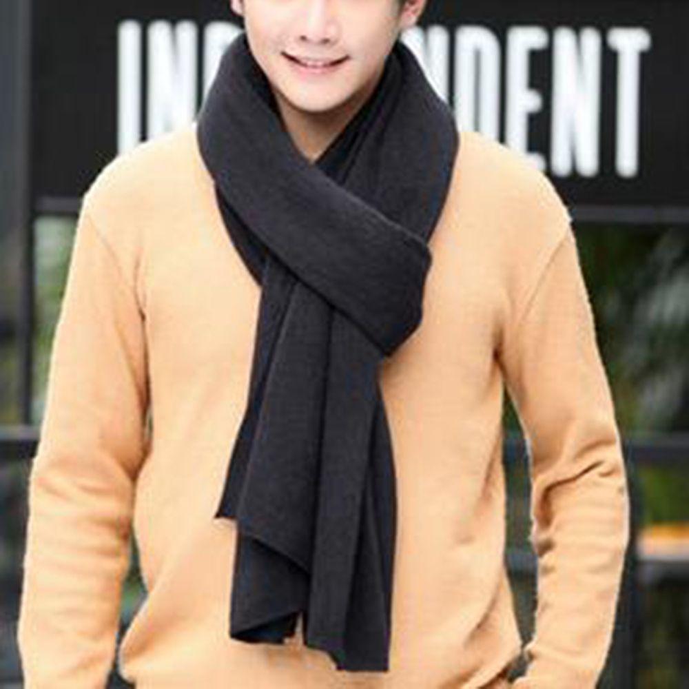 Solid Color Thickened Male Female Women Winter Scarves Korean Long Shawls Knitted Shawls Wraps