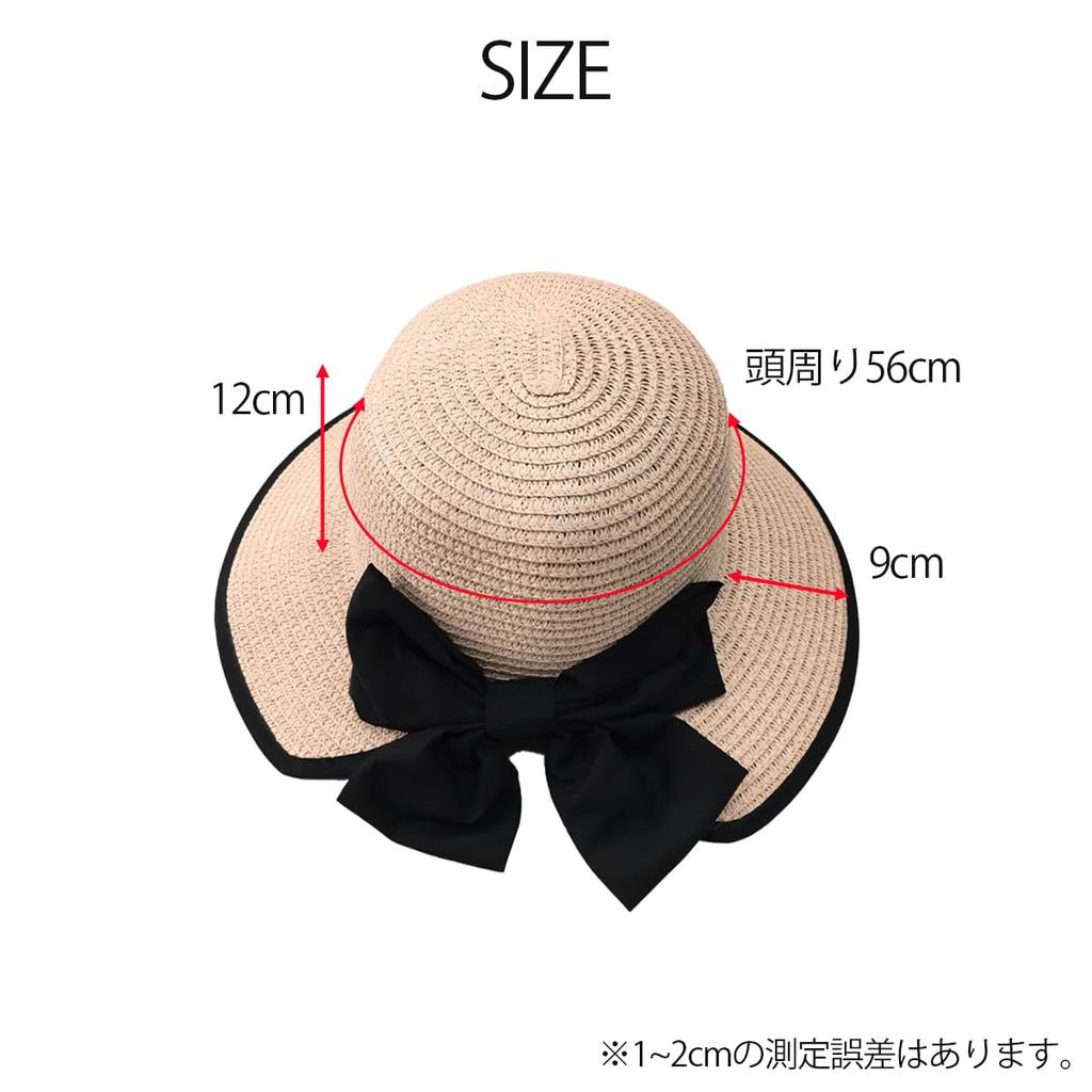 Sun UV Ribbon UV Sun Small Straw Hat Free [DIVA Rose] Women's Hat, Protection, Protection, Straw, Cute, Stylish, Lightweight, Hat, Hat, Protection,