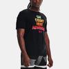 Under Armour Футболка с коротким рукавом и круглым вырезом с буквенным принтом, мужская, черная 1370234-001