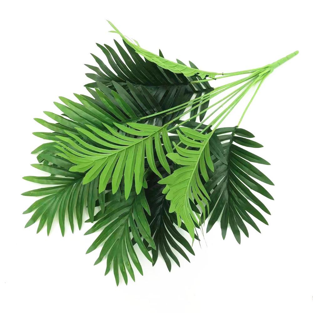 21 лист искусственная пальма пластик искусственные тропические листья домашний садовый декор