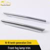 16-19 Civic Front Fog Light Decorative Strip & Cover
