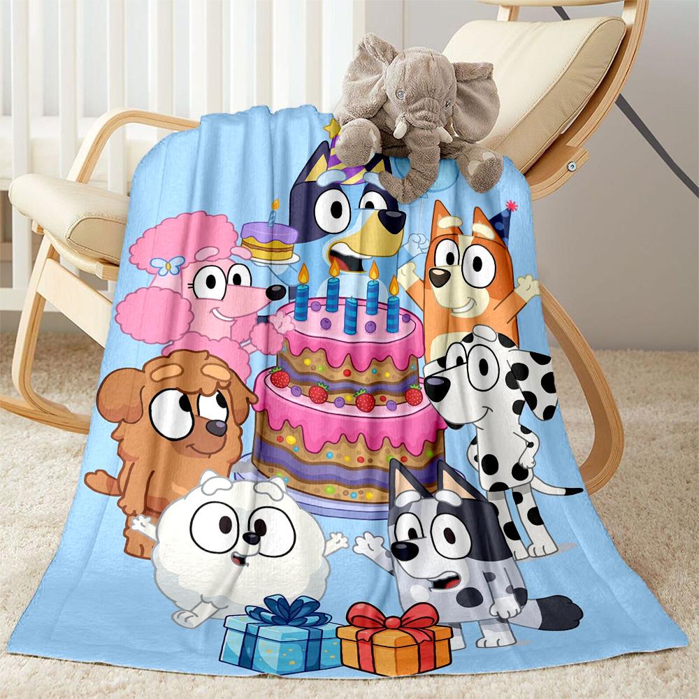 Happy Birthday Celebration! Blanket Comfortable Perfect for Bedding Seaside Office Chair Four Seasons Multipurpose Stylish Decor
