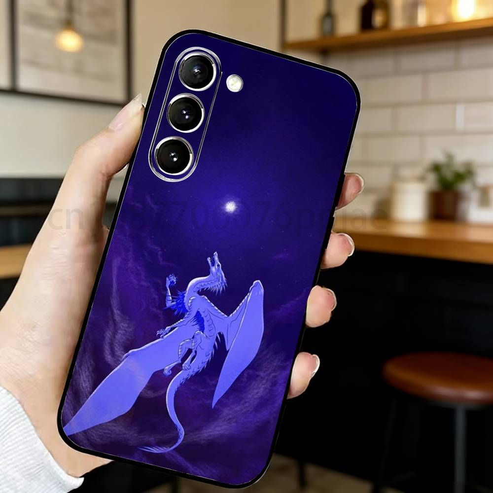 Чехол для телефона 'Крылья Огня' с изображением дракона для Samsung S20,21,21,22,23,24,25,26 plus,ultra Силиконовый Чехол