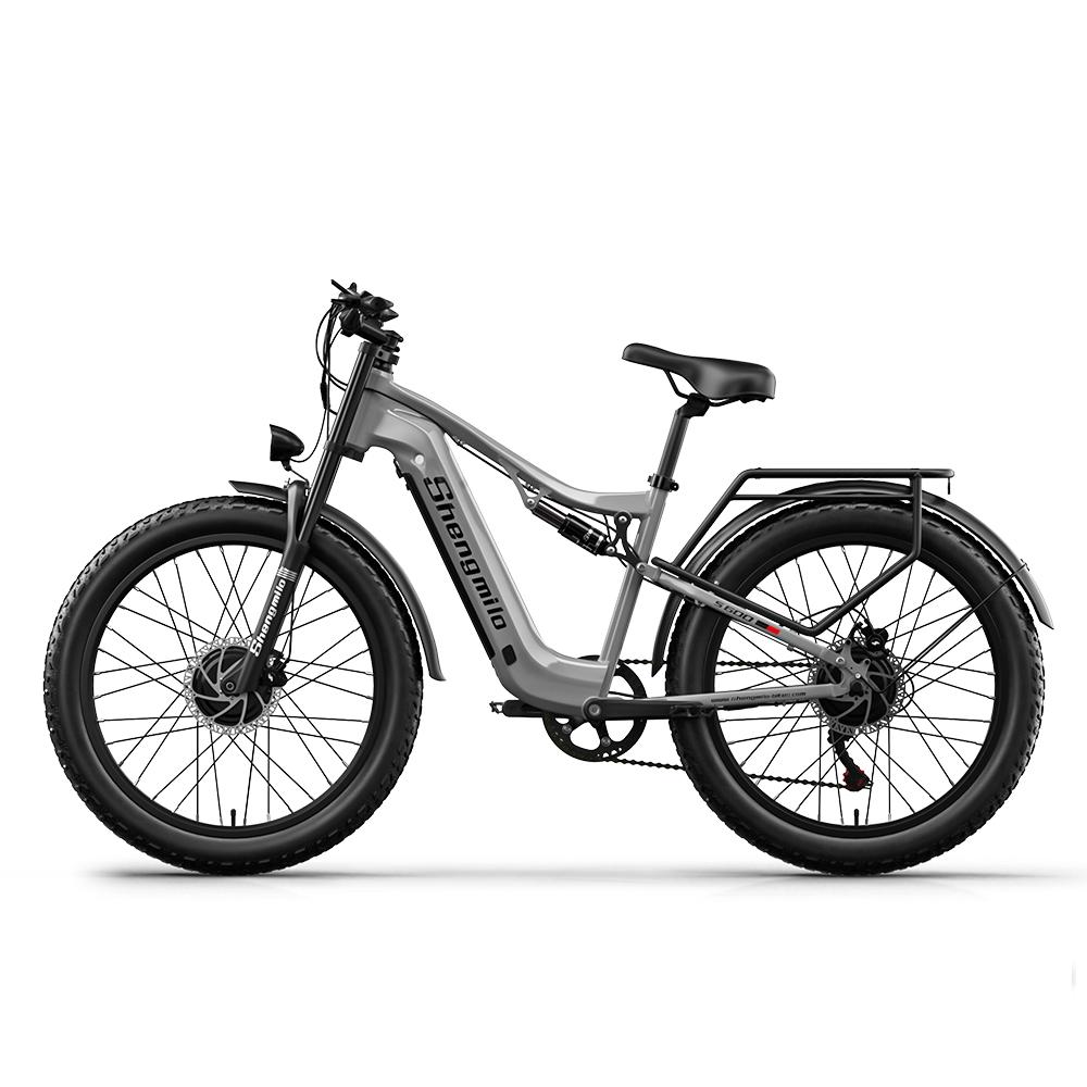 Shengmilo S600 2000W Electric Mountain Bike, 48V 17.5Ah Samsung Battery, Hydraulic Brakes, 26" Fat Tyres, Shimano 7-Speed - Men's E-Bike