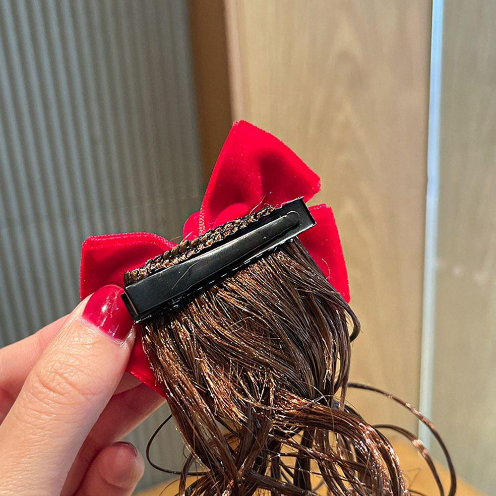 Chinese Style Hair Clip Bow Hairclip Baby Wig Hairpin New Year Headdress Child Hair Accessories