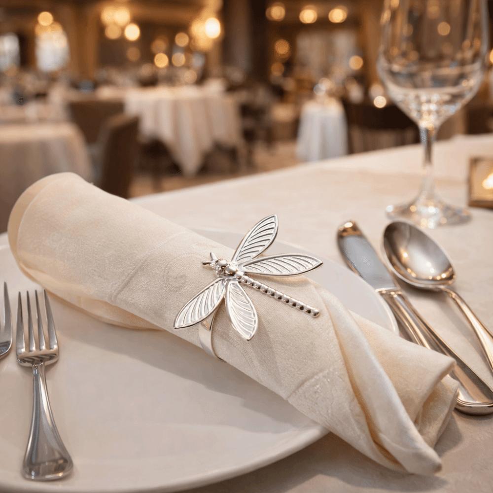 6 pieces/set Minimalist Napkin Holder Elegant Table Decorations Insect Napkin Buckle Banquet Dinner