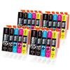 550 551 XL UNIWORK Ink Cartridges 20 Pack Compatible for Canon PGI-550/551XL for Pixma MX725 MX920 MX925 iX6850 iP7200 iP7250