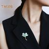 Women Brooch Dripping Oil Flower Cherry Blossom Anti-slip Wear-resistant Suit Coat Collar Hat Scarf Decoration Clothes Pin Prom Party Garment Jewelry