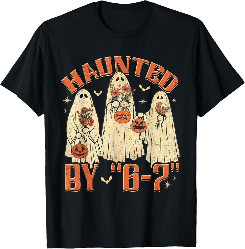 67 Meme Halloween Haunted by 6 7 Six Seven Gen Alpha Z T-Shirt