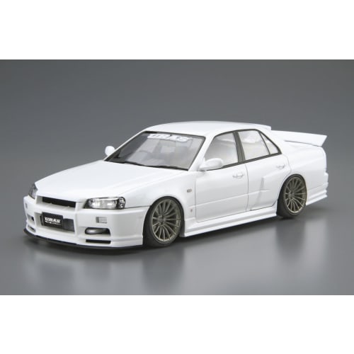 Аошима Бунка Кёзай (АОСИМА) 1/24 Серия Тюнингованных Автомобилей №. 04 Nissan URAS ER34 Skyline TYPE-R 2001 Пластиковая модель