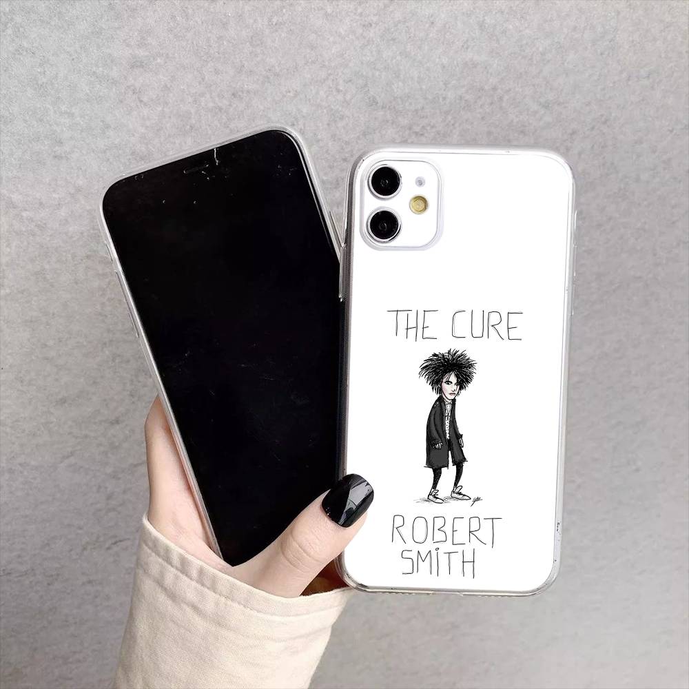The cure Robert S-Smith Phone Case For iPhone17,16,15,14,13,12,11 Plus,Pro Max Soft Transparent Cover