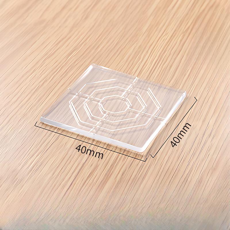 Transparent Silicone Furniture Foot Mat Table Legs Sofa Feet PU Paste Sheet Table Corner Bed Corner Anti-collision Bed Legs Mute Anti-slip Mat
