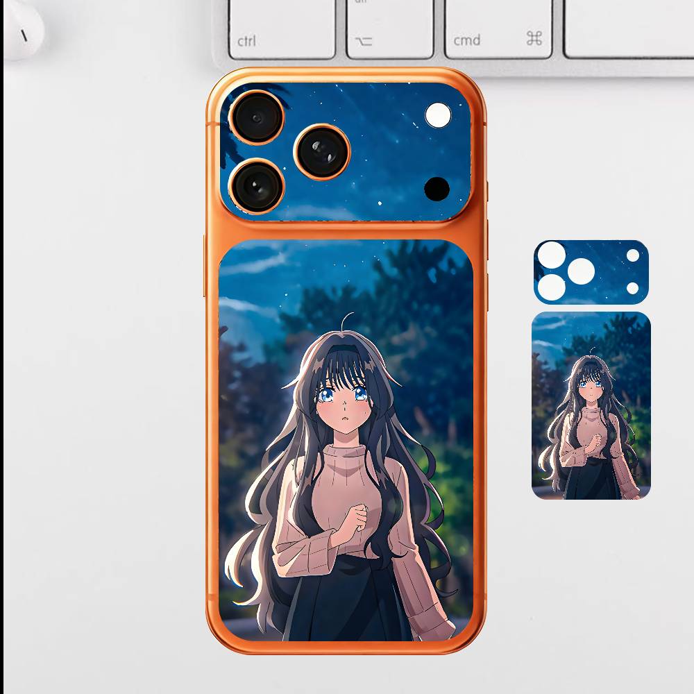 Аниме W-Вагури R-Ринтаро Для IPhone 17 Pro ProMax Полная Задняя Крышка Наклейка Обёртка Плёнка Защитная Наклейка на Заднюю Панель