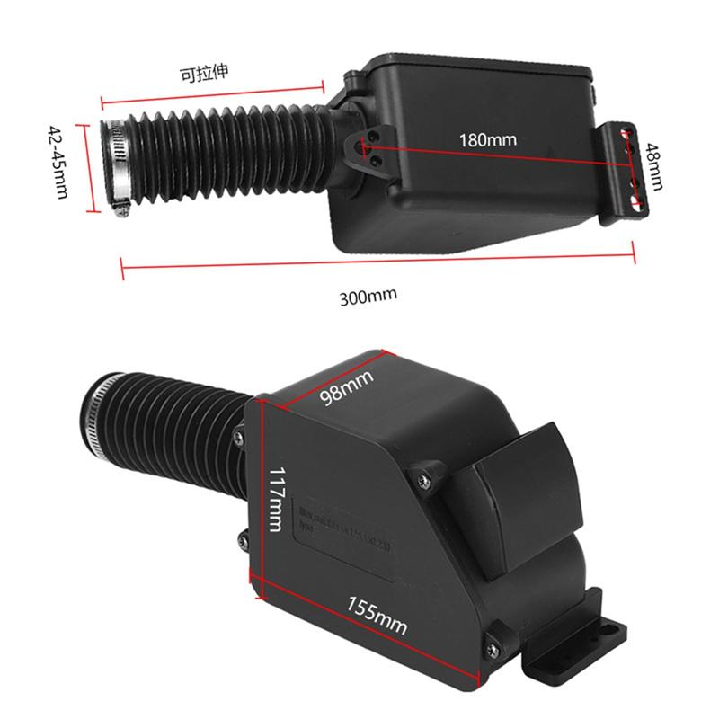 A03E-New ATV Air Filter Box Intake Cleaner Bend Filter Compatible With GY6 150Cc Engine 4-Wheel ATV Go Kart Scooter Moped