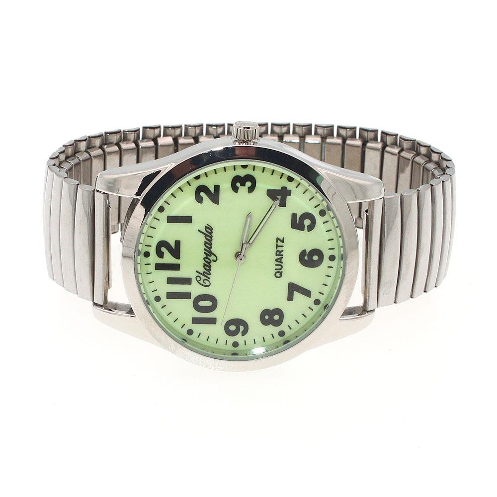 Men Watchc Casual Round Lady Men Simple Watch Fashion Elastic Band Men Women Elastic Band Simple Quartz Dress Wristwatch D9