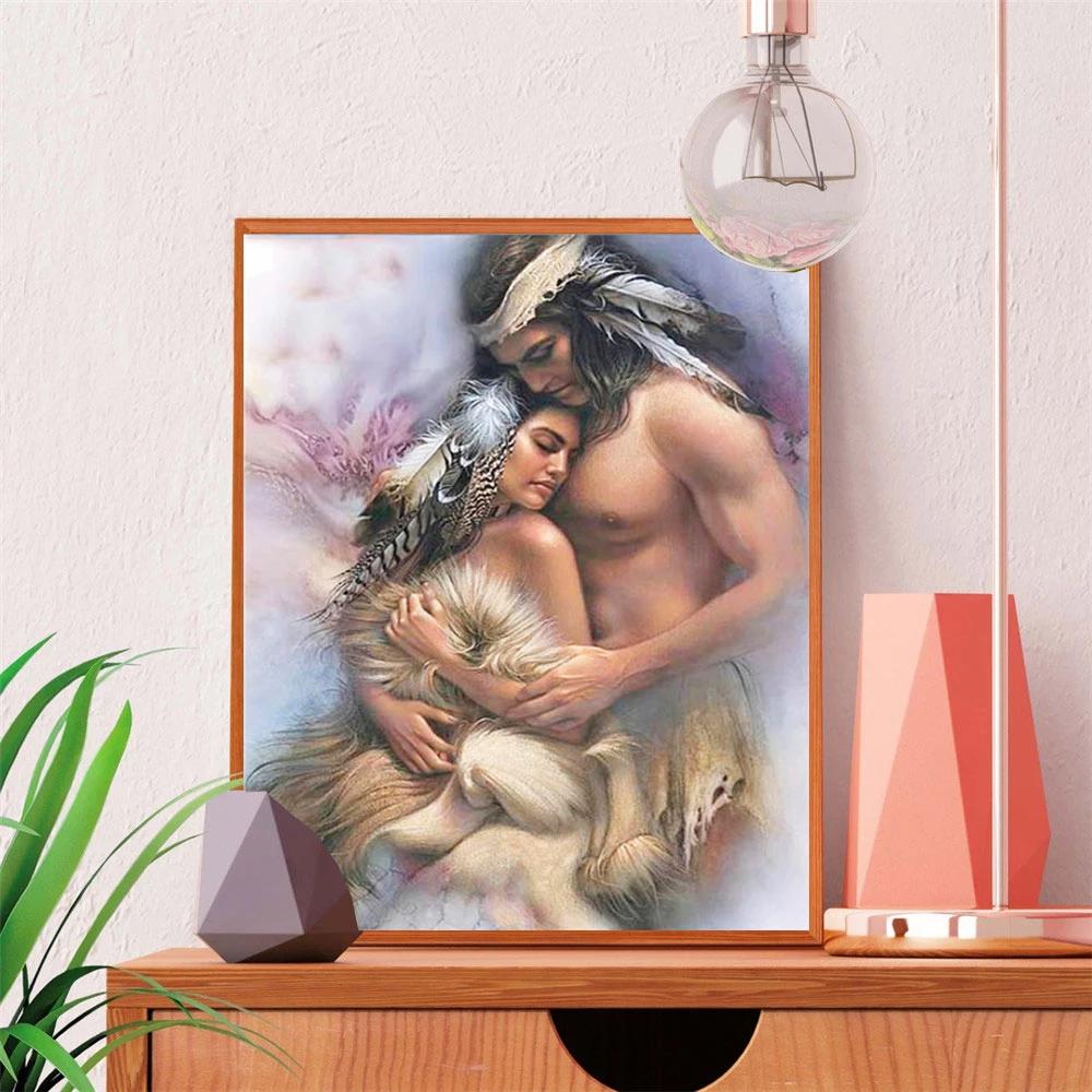 5D DIY Diamond Art Painting Lovers Diamond Embroidery Cross Stitch Portrait Pictures Of Rhinestones Mosaic Decortion