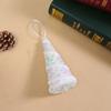 Flocking Xmas Tree Decor DIY Ice Cream Pendant Creative Candy Cane Ornament  Home Decor
