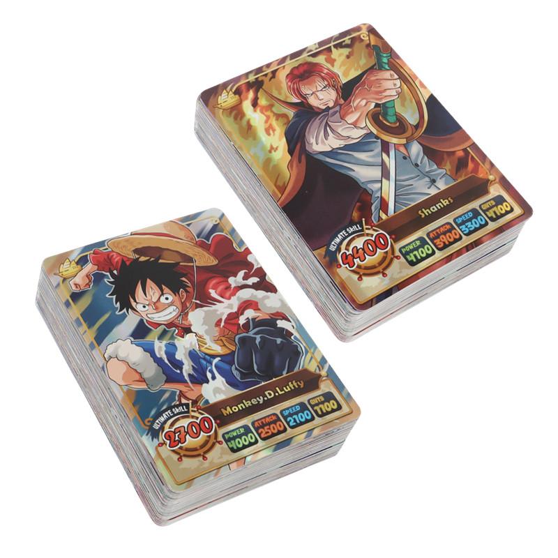 Игрушки 50 шт. Карты One Piece Английская версия Голографические SSR Коллекционные карты Персонажи Аниме Luffy Shanks Карта для Детей Подарок