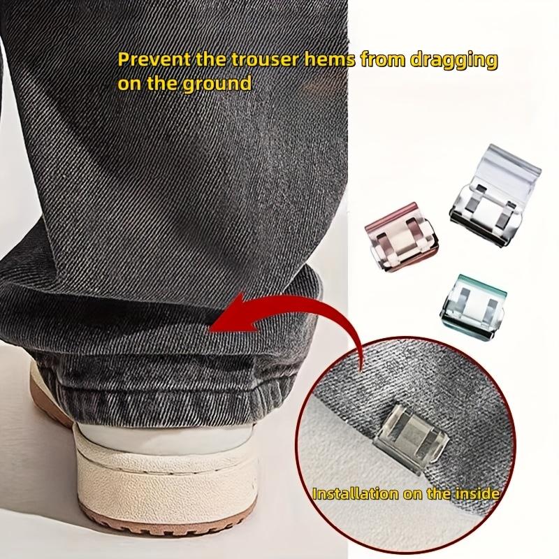 Lnvisible Leg Shortening Clip, Non-Slip Pants Edge Clip, Used For Anti-Drag Pants Hem Fixing Device, Seam-Free Hidden