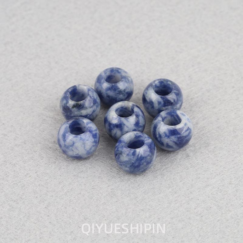 Natural Agate Large Hole Beads - Jewelry Accessories for DIY and Handmade Creations
