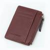 Wallet Mini PU Leather Card Holders Credit Cards Slots Purse Men  Women Zipper Coin Pocket Short Wallet
