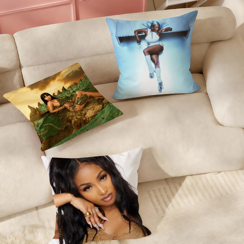 Singer SShenseea Never Gets Late Here Pillow Case Suitable For Bedrooms Living Rooms Cars Home Decoration