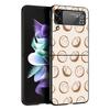 Чехол для телефона Samsung Galaxy Z Flip 3 4 5 6 7 Складной Черный Корпус Для Samsung Z Flip4 Flip5 ПК Жесткая Крышка Летний Кокос