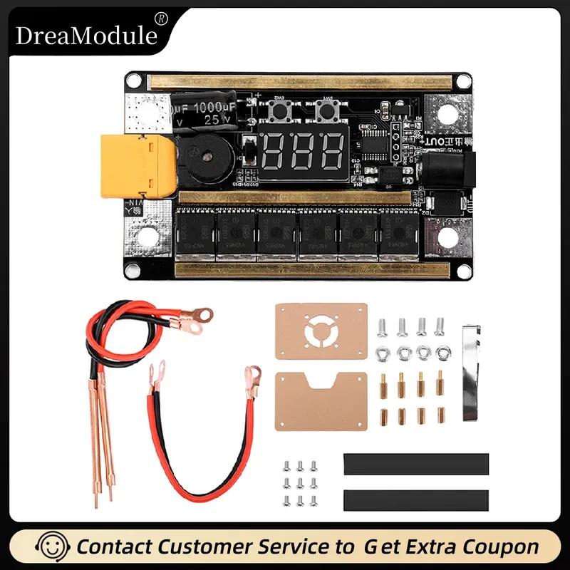 GX591 99-скоростной точечный сварочный аппарат DIY-комплект Ручной 12 В 100-300 А Аккумулятор 18650 Мини-сварочный аппарат Плата управления Сварка 0,1-0,2 мм